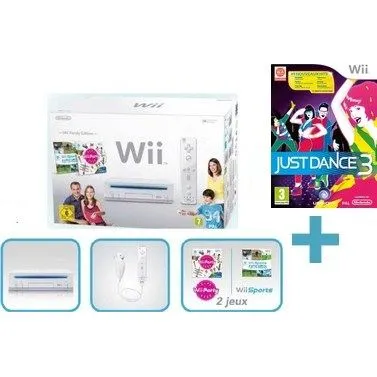 Console Wii Family Edition - Nintendo - Blanc - Jeu Just Dance 3 inclus Reconditionné reconditionné disponible sur Cdiscount Seconde Vie | Dero