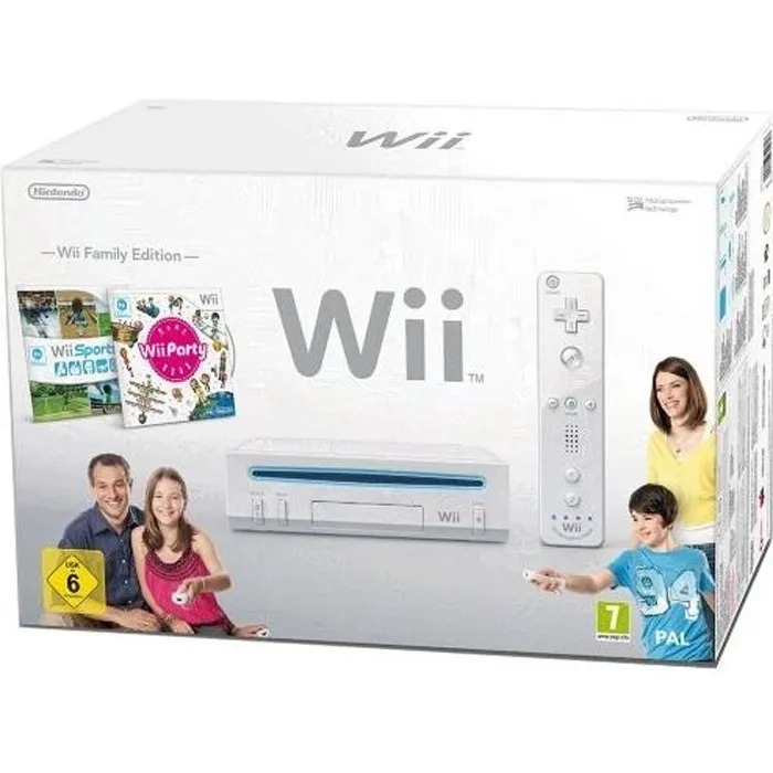 Console Wii Family Edition - Nintendo - Pack Wii Party et Wii Sports - Blanc - Sans fil Reconditionné Nintendo reconditionné disponible sur Cdiscount Seconde Vie