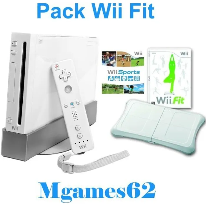Console Wii Nintendo Blanche + Wii Sports + Wii Fit + Balance Board Mgames62 Reconditionné - 179,90 € Console Wii Nintendo Blanche + Wii Sports + Wii Fit + Balance Board Mgames62 Reconditionné Nintendo reconditionné disponible sur Cdiscount Seconde Vie