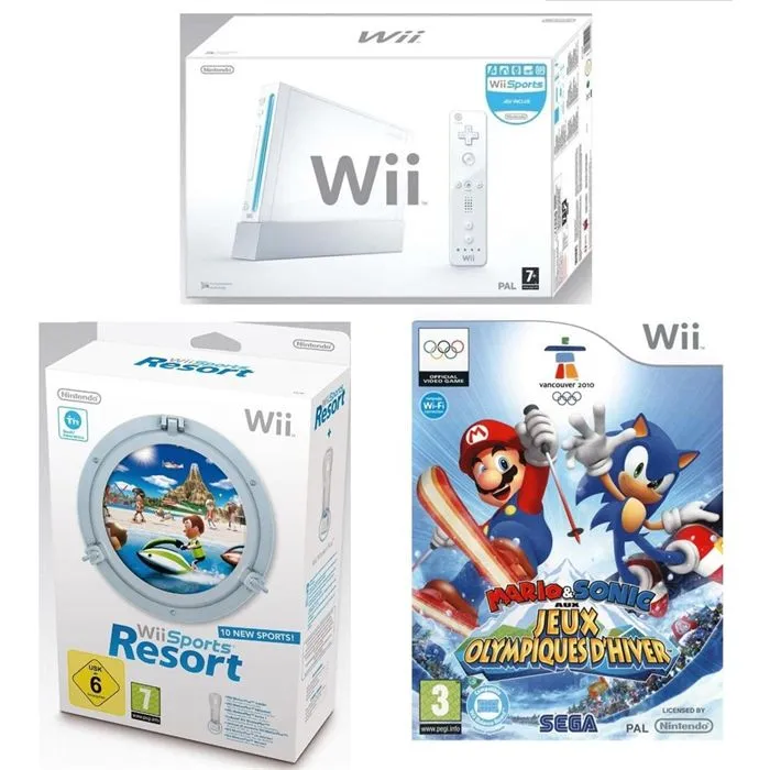 CONSOLE Wii PACK SPORTS + MARIO & SONIC AUX J.O D refurbished reconditionné disponible sur Cdiscount Seconde Vie