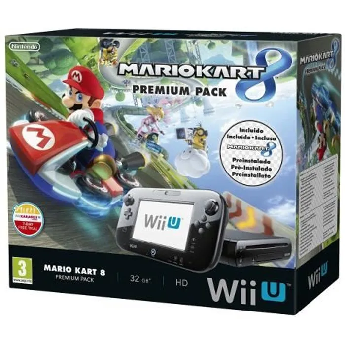 Console Wii U - Nintendo - Mario Kart 8 - 32 Go - Noir Reconditionné - 159,90 € Console Wii U - Nintendo - Mario Kart 8 - 32 Go - Noir Reconditionné Nintendo reconditionné disponible sur Cdiscount Seconde Vie