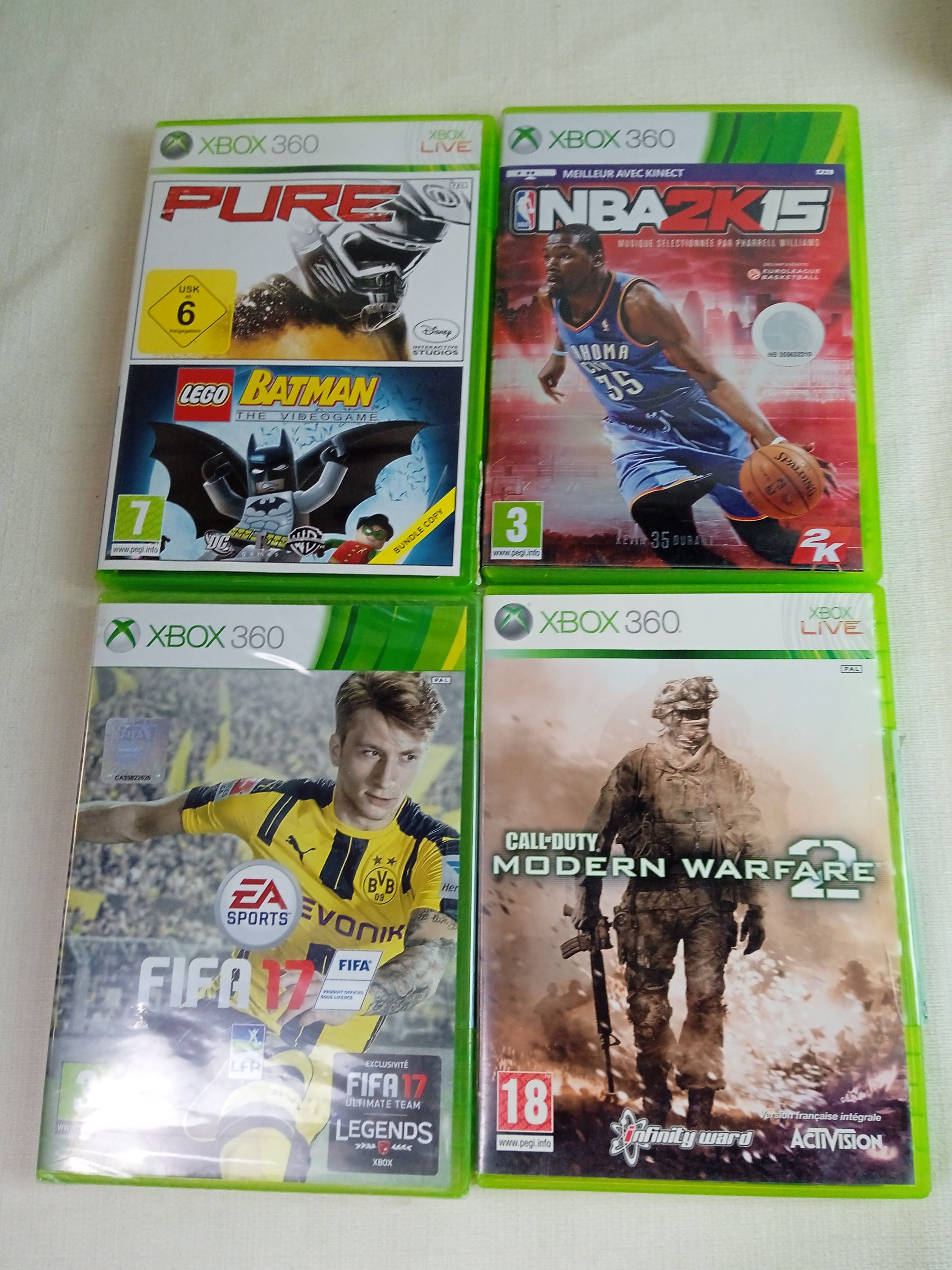 Voir photo 11 de Console XBOX 360 (120 Go) avec 2 manettes sans fil et 5 jeux Console XBOX 360 (120 Go) avec 2 manettes sans fil et 5 jeux Bon état reconditionné photo 11