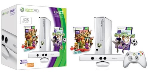 Console Xbox 360 4 Go Microsoft + capteur Kinect blanc + Kinect Sports + Kinect Adventures ! + 3 mois d’abonnement gratuit au Xbox Live Gold État correct Microsoft (en supposant que MSOF soit une abréviation reconditionné disponible sur Fnac