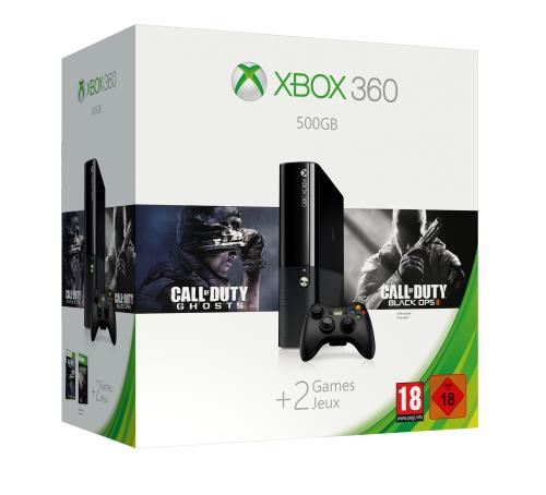 Console Xbox 360 500Go + Call of Duty Ghosts + Call of Duty Black Ops 2 État correct Microsoft reconditionné disponible sur Fnac