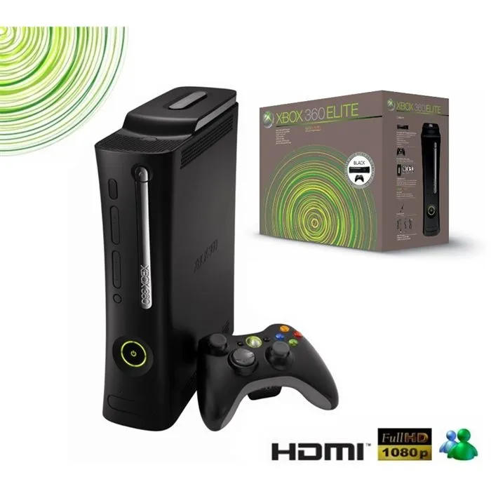 Console Xbox 360 Elite - Microsoft - 120 Go - Noir - Plateforme Xbox 360 Reconditionné Microsoft reconditionné disponible sur Cdiscount Seconde Vie | Dero