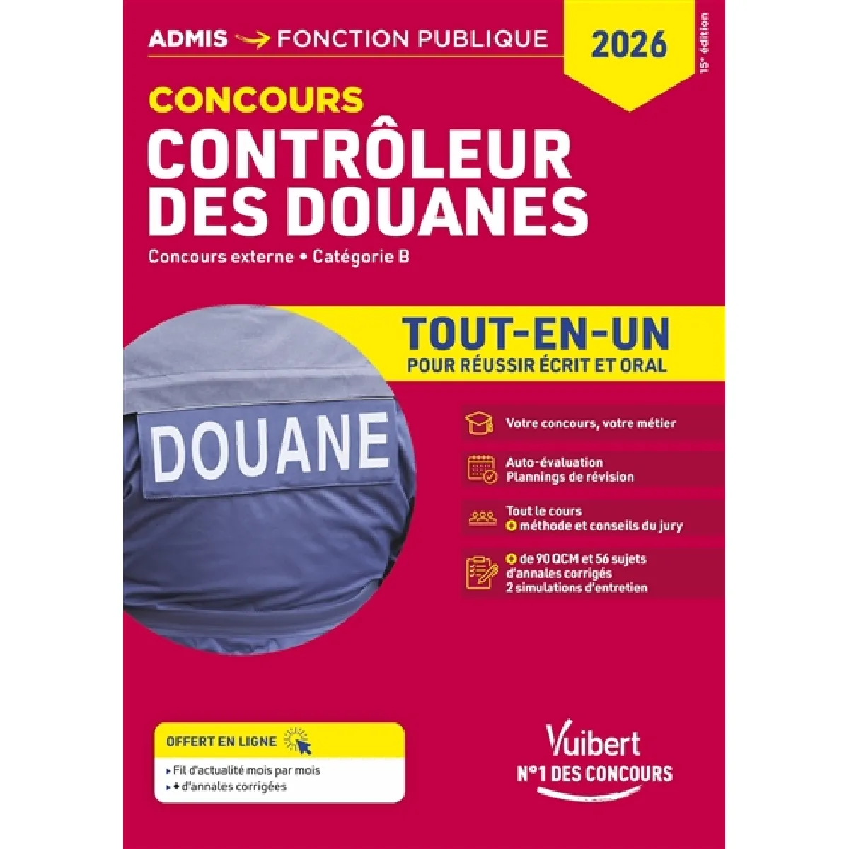 Acheter Contrôleur des douanes : concours externe, catégorie B : tout-en-un pour réussir écrit et oral, 2026 État correct - 27,49 € Contrôleur des douanes : concours externe, catégorie B : tout-en-un pour réussir écrit et oral, 2026 État correct N/A (Il ne s'agit pas d'une marque reconditionné disponible sur Rue du Commerce Seconde Vie