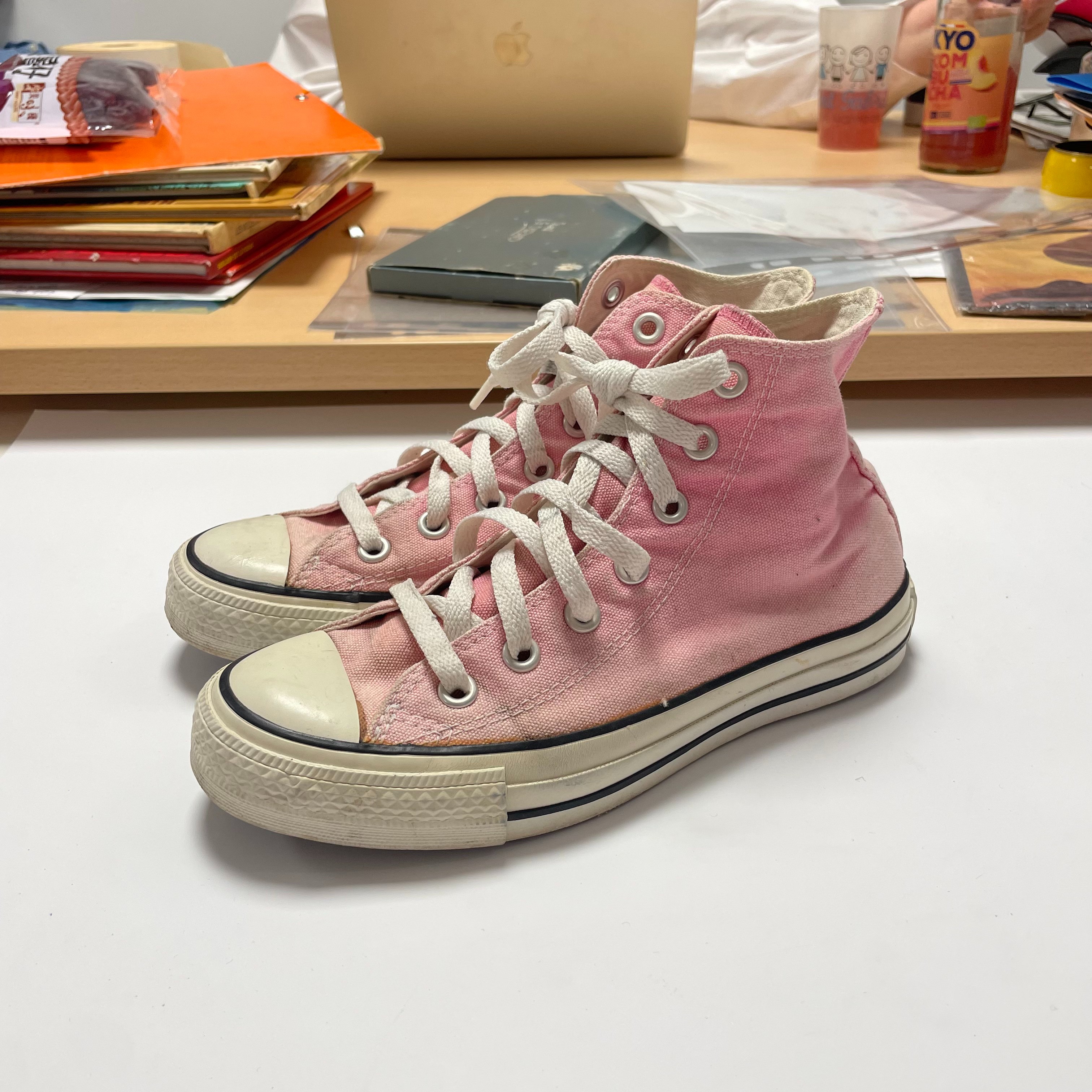 Voir photo 3 de Converse All Star montantes rose 36 femme vintage baskets sneakers casual Converse All Star montantes rose 36 femme vintage baskets sneakers casual Bon état reconditionné photo 3