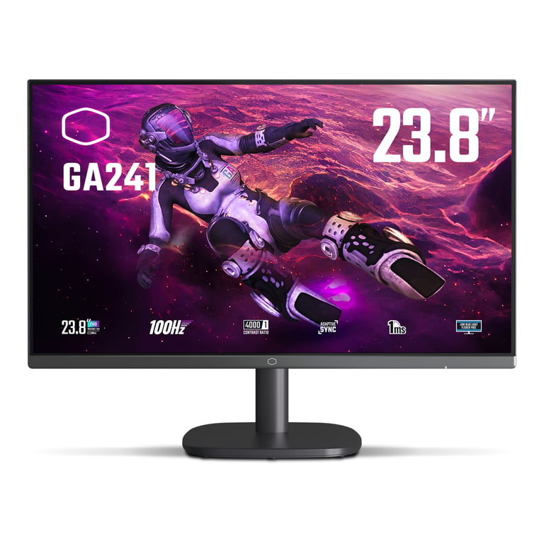 Cooler Master Gaming GA241 écran plat de PC 60,5 cm (23.8 ) 1920 x 1080 pixels Full HD LCD Noir - Très bon état Très bon état Cooler Master reconditionné disponible sur Pixmania