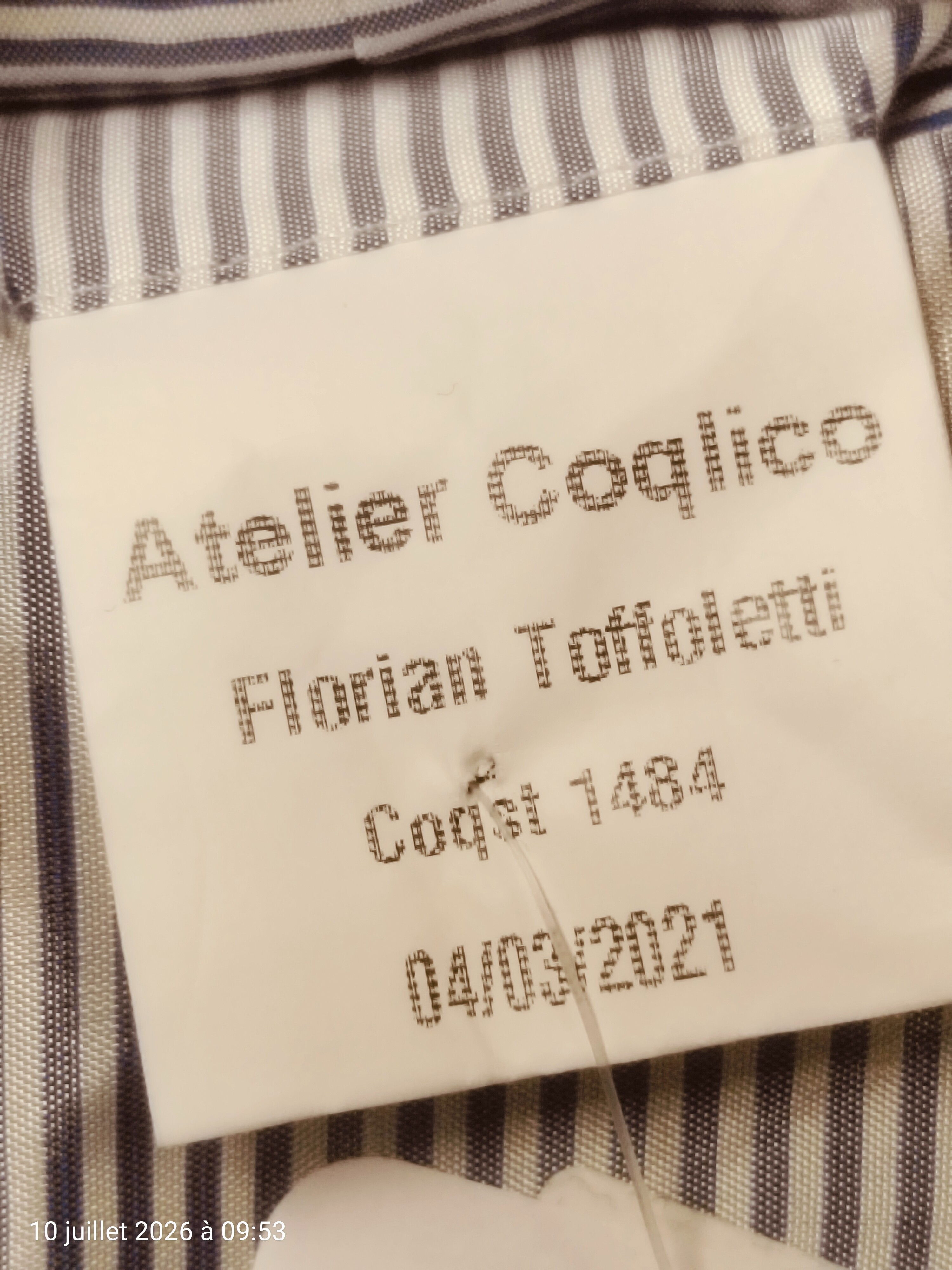 Voir photo 8 de Coqlico costume neuf sans étiquette taille 44 Coqlico costume neuf sans étiquette taille 44 Parfait état reconditionné photo 8