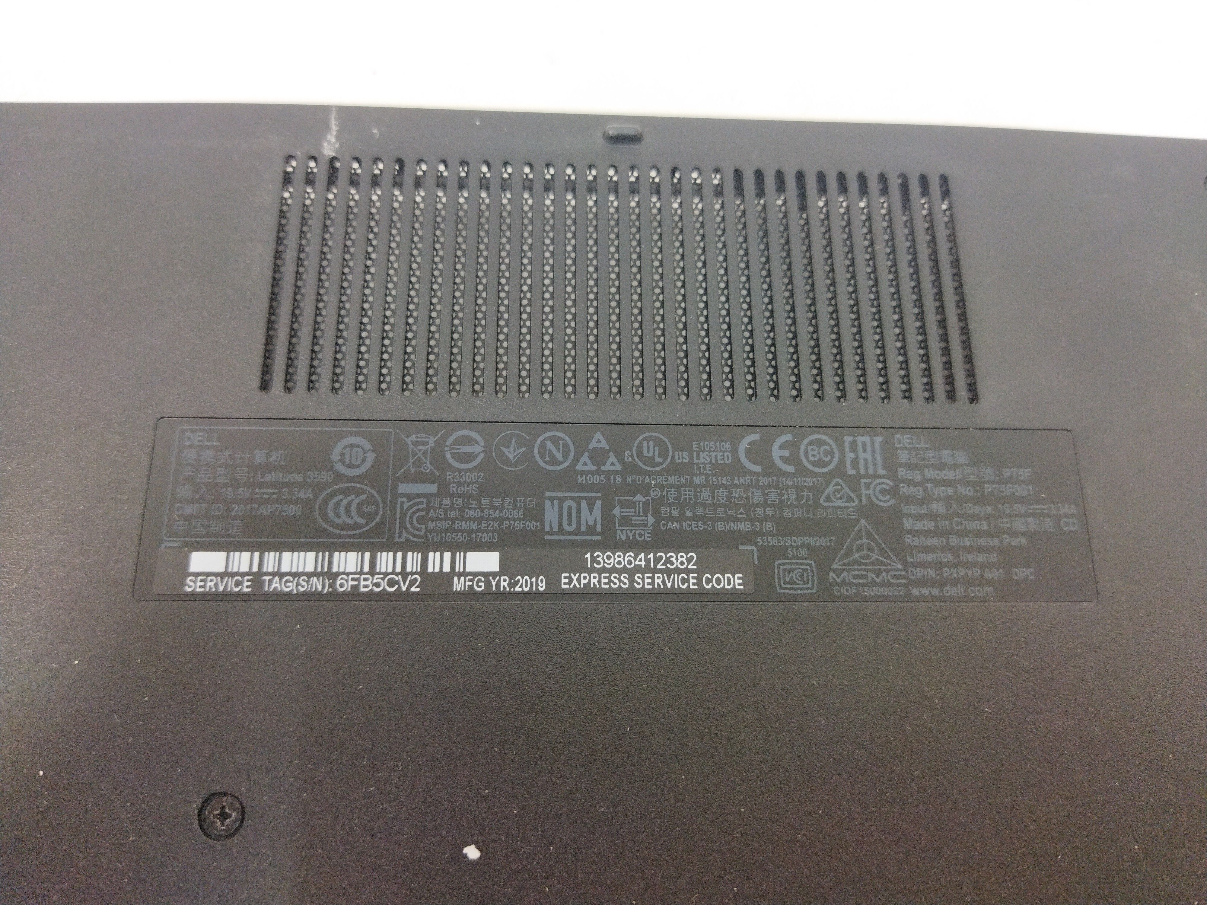 Voir photo 2 de Coque arrière Dell Latitude 3590 Coque arrière Dell Latitude 3590 très bon état reconditionné photo 2