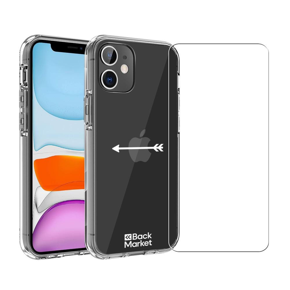 Acheter Coque Back Market iPhone 11 et écran de protection - Plastique 60% recyclé - Transparent Reconditionné - 18,99 € Coque Back Market iPhone 11 et écran de protection - Plastique 60% recyclé - Transparent Reconditionné Back Market reconditionné disponible sur Backmarket