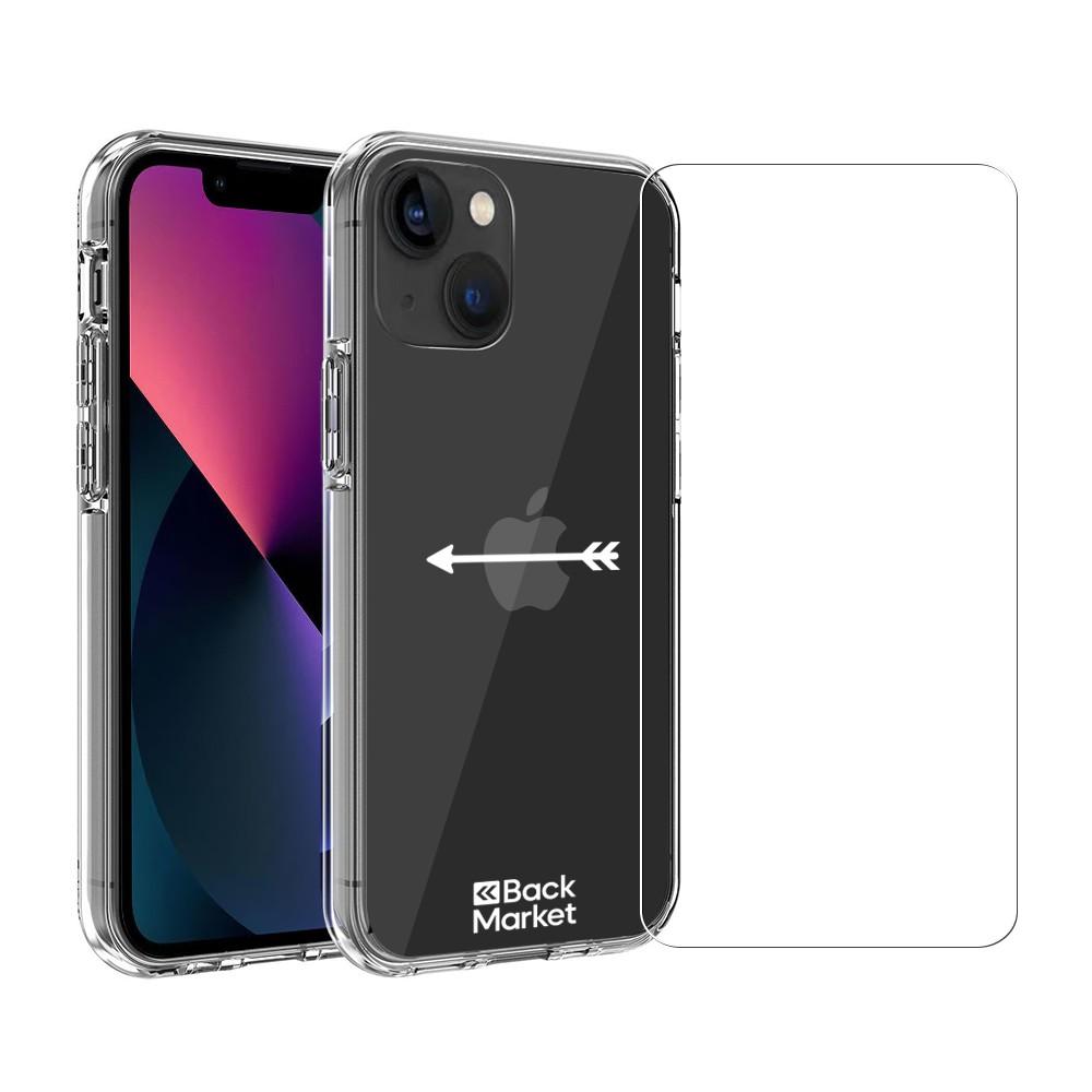 Coque Back Market iPhone 13 mini et écran de protection - Plastique 60% recyclé - Transparent Reconditionné - 18,99 € Coque Back Market iPhone 13 mini et écran de protection - Plastique 60% recyclé - Transparent Reconditionné Back Market reconditionné disponible sur Backmarket