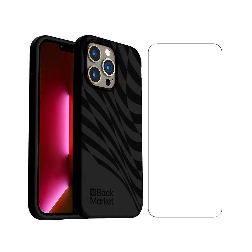 Coque Back Market iPhone 13 Pro et écran de protection - Plastique recyclé - Noir Motif Vague Reconditionné - 18,99 € Coque Back Market iPhone 13 Pro et écran de protection - Plastique recyclé - Noir Motif Vague Reconditionné Back Market reconditionné disponible sur Backmarket
