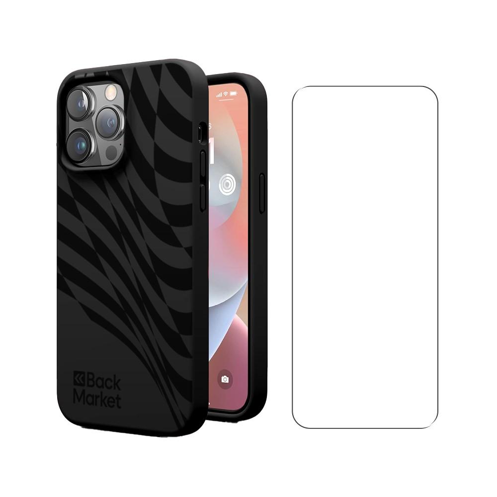 Coque Back Market iPhone 14 pro Max et écran de protection - Plastique recyclé - Noir Reconditionné - 17,99 € Coque Back Market iPhone 14 pro Max et écran de protection - Plastique recyclé - Noir Reconditionné Back Market reconditionné disponible sur Backmarket