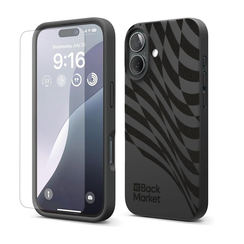 Acheter Coque Back Market iPhone 16 et écran de protection - Plastique recyclé - Noir Reconditionné - 17,99 € Coque Back Market iPhone 16 et écran de protection - Plastique recyclé - Noir Reconditionné Back Market reconditionné disponible sur Backmarket