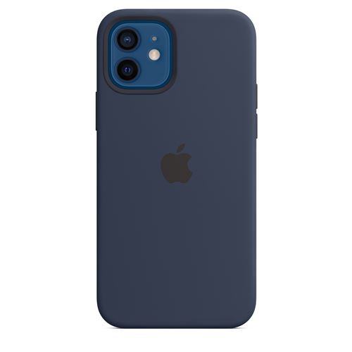 Coque en silicone Apple MagSafe pour iPhone 12 et 12 Pro Marine intense État correct Apple reconditionné disponible sur Fnac