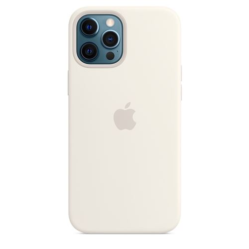 Coque en silicone Apple MagSafe pour iPhone 12 Pro Max Blanc État correct Apple reconditionné disponible sur Fnac