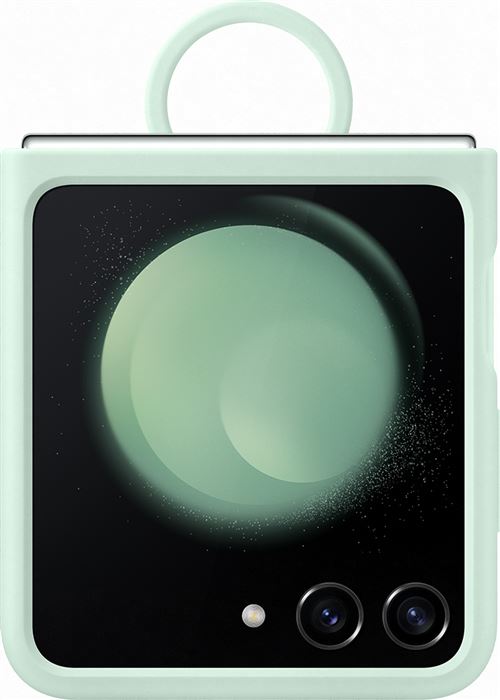 Coque en silicone avec anneau pour Samsung Z Flip 5 Vert d'eau État correct Samsung reconditionné disponible sur Fnac