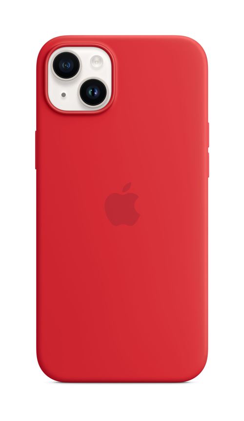 Coque en silicone avec MagSafe pour Apple iPhone 14 Plus (PRODUCT)RED État correct Apple reconditionné disponible sur Fnac