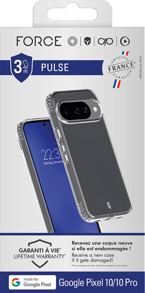 Coque Forcecase Pulse Transparent pour Google Pixel 10 et Pixel 10 Pro État correct reconditionné disponible sur Fnac | Dero