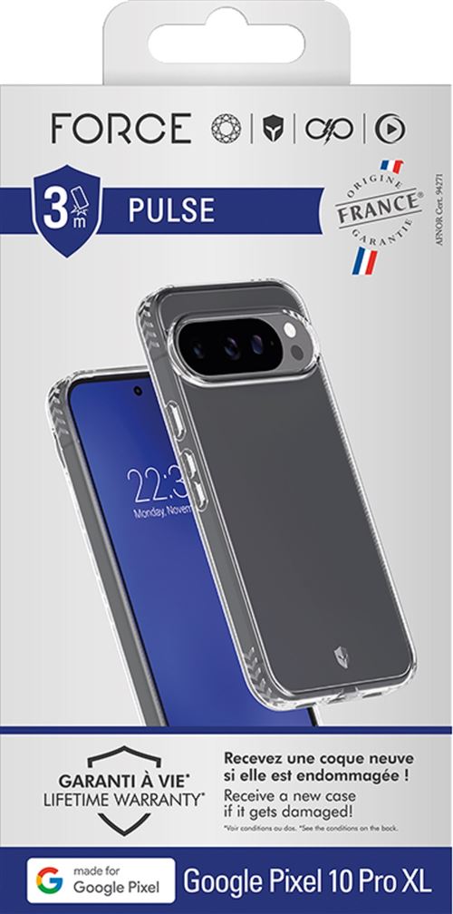 Coque Forcecase Pulse Transparent pour Google Pixel 10 Pro XL État correct reconditionné disponible sur Fnac