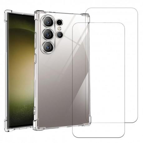 Coque Galaxy S24 Ultra et 2 écrans de protection - TPU - Transparent Reconditionné - 22,99 € Coque Galaxy S24 Ultra et 2 écrans de protection - TPU - Transparent Reconditionné N/A reconditionné disponible sur Backmarket