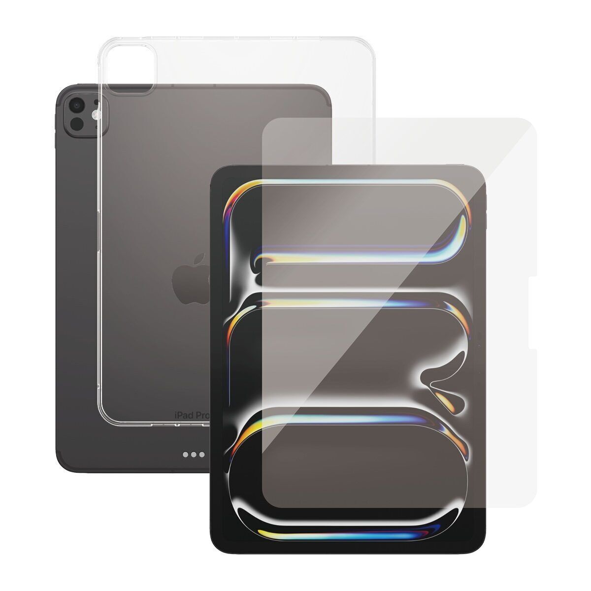 Coque iPad transparente et protection d'écran PanzerGlass iPad Pro (2024) 11" Parfait état PanzerGlass reconditionné disponible sur Refurbed | Dero