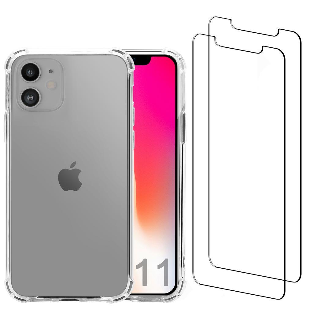 Coque iPhone 11 et 2 écrans de protection - Plastique recyclé - Transparent Reconditionné N/A reconditionné disponible sur Backmarket
