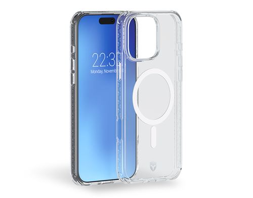 Coque Renforcée Forcecase compatible MagSafe pour iPhone 16 Pro Max Transparent État correct reconditionné disponible sur Fnac