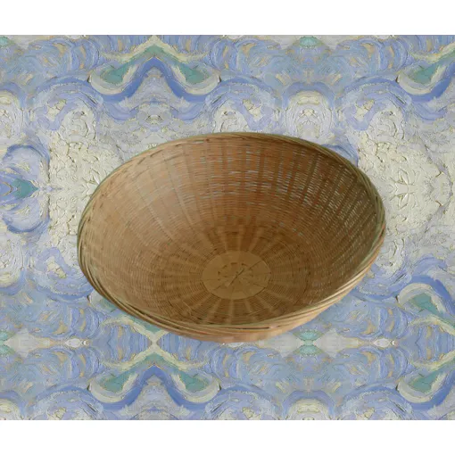 Corbeille ronde en osier Bon état reconditionné disponible sur Rakuten