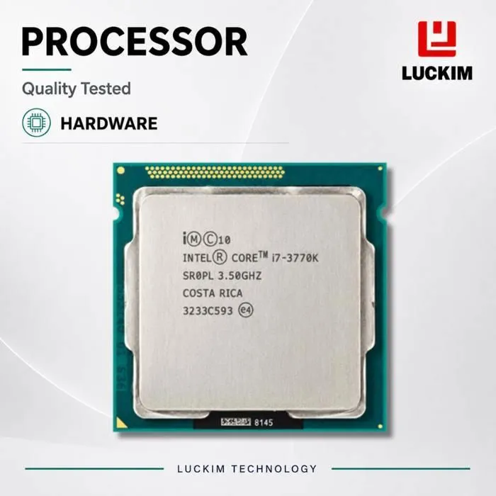 Core i7-3770K CPU Socket LGA 1155 4 cœurs 8 threads 3.5 GHz 8 Mo cache L3 77W Reconditionné Intel reconditionné disponible sur Cdiscount Seconde Vie