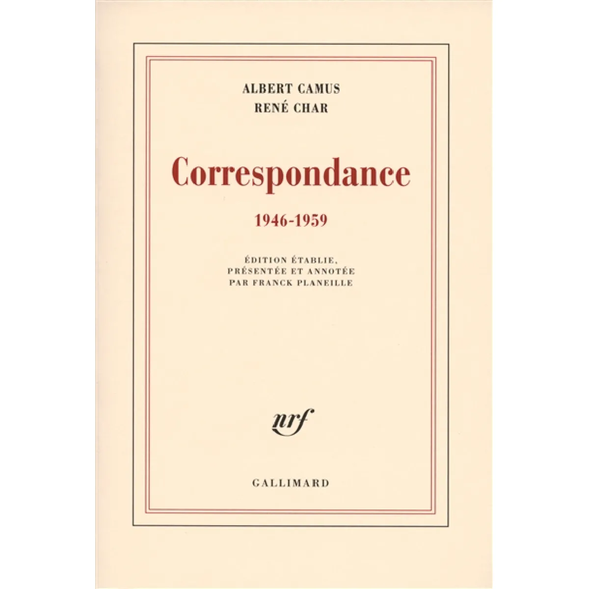 Acheter Correspondance : 1946-1959 État correct - 13,31 € Correspondance : 1946-1959 État correct N/A (Il ne s'agit pas d'une marque reconditionné disponible sur Rue du Commerce Seconde Vie