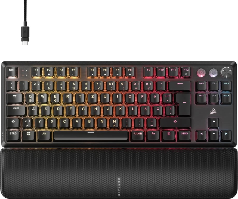 Corsair K70 PRO TKL clavier Gaming USB QWERTZ Allemand Noir - Excellent état Parfait état Corsair reconditionné disponible sur Pixmania