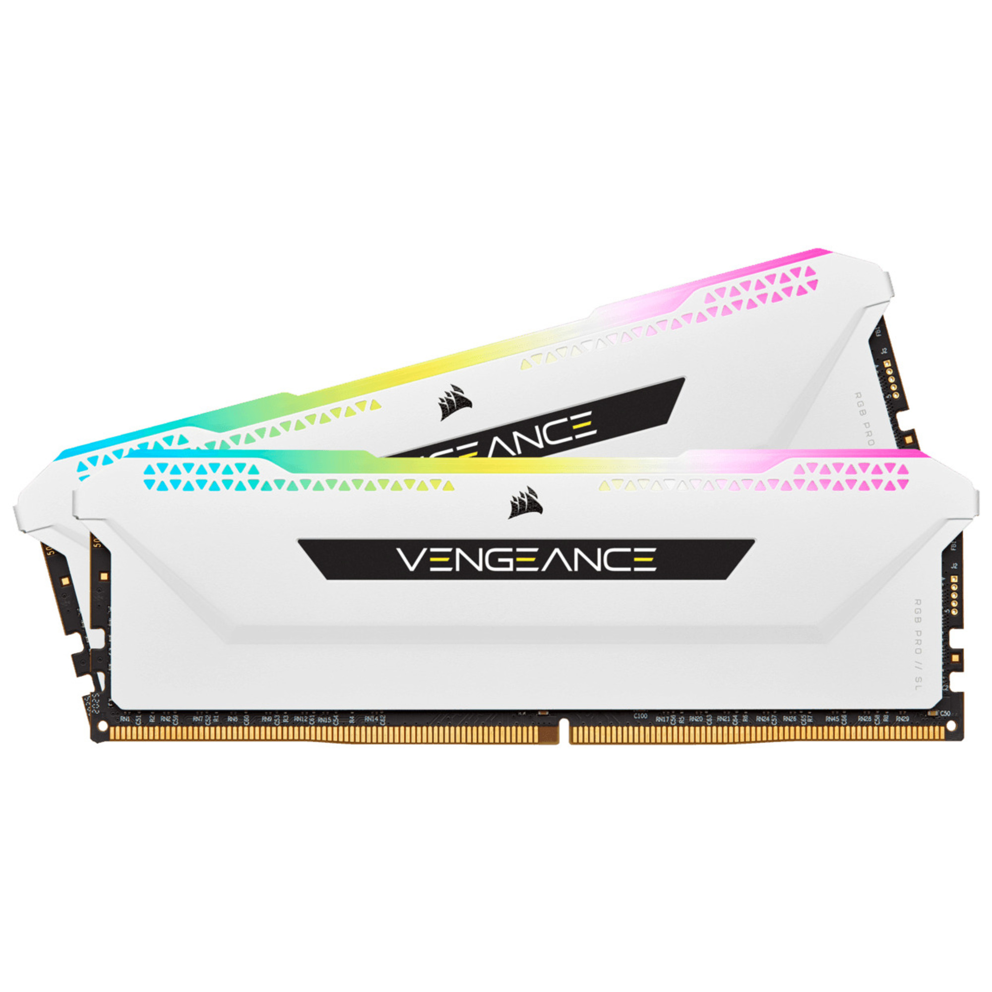 Corsair VENGEANCE® RGB PRO SL 32 Go (2 x 16 Go) DDR4 3200 MHz C16 — blanc - Excellent état Parfait état Corsair reconditionné disponible sur Pixmania