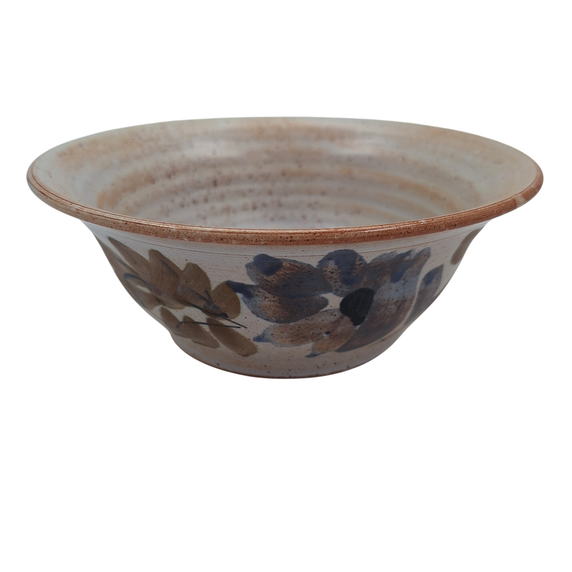 Coupe / vide poche. Poterie en céramique. Décor floral marron et bleu sur fond crème. Estampillé dessous « VALLAURIS ». - 19,00 € Coupe / vide poche. Poterie en céramique. Décor floral marron et bleu sur fond crème. Estampillé dessous « VALLAURIS ». reconditionné disponible sur Label Emmaüs