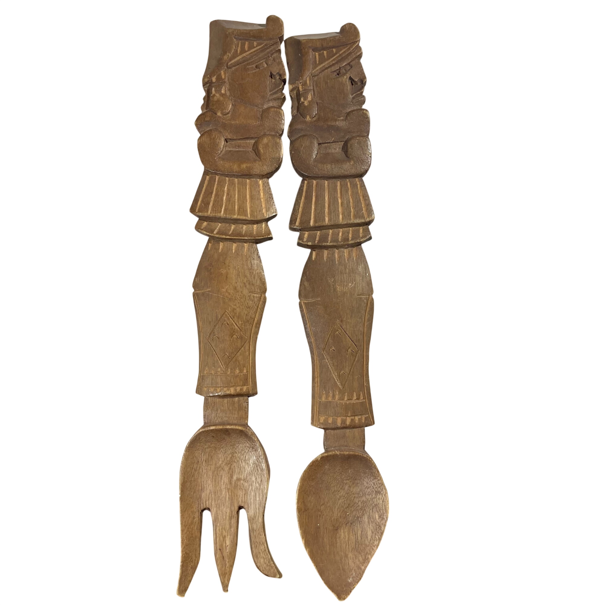 Acheter Couverts en bois sculptés Inca/Maya Bon état - 10,00 € Couverts en bois sculptés Inca/Maya Bon état reconditionné disponible sur Label Emmaüs