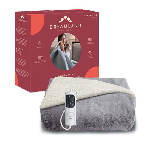 Couverture Chauffante Dreamland Pyjama Days Polaire et Sherpa 6T150 W 160X120 État correct reconditionné disponible sur Fnac