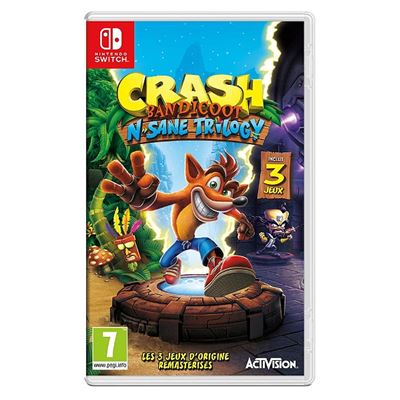 Crash Bandicoot N.Sane Trilogy Nintendo Switch État correct reconditionné disponible sur Fnac