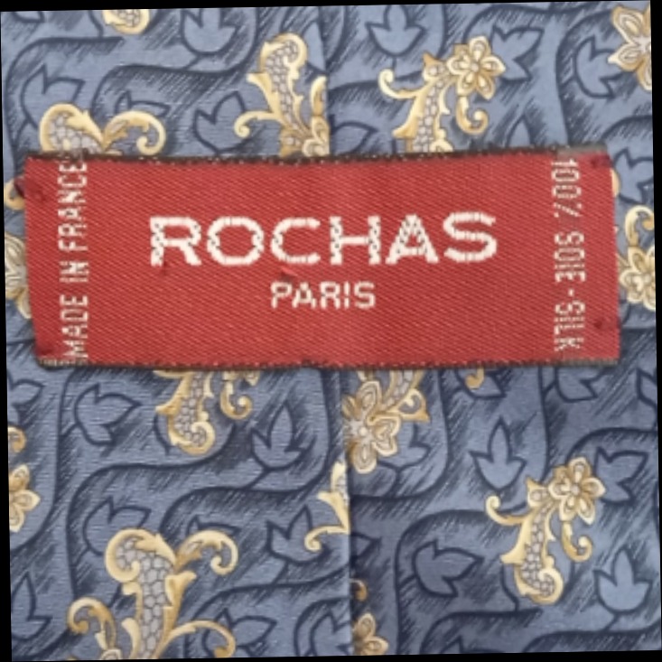 Voir photo 5 de Cravate classique ROCHAS Paris Cravate classique ROCHAS Paris État correct reconditionné photo 5