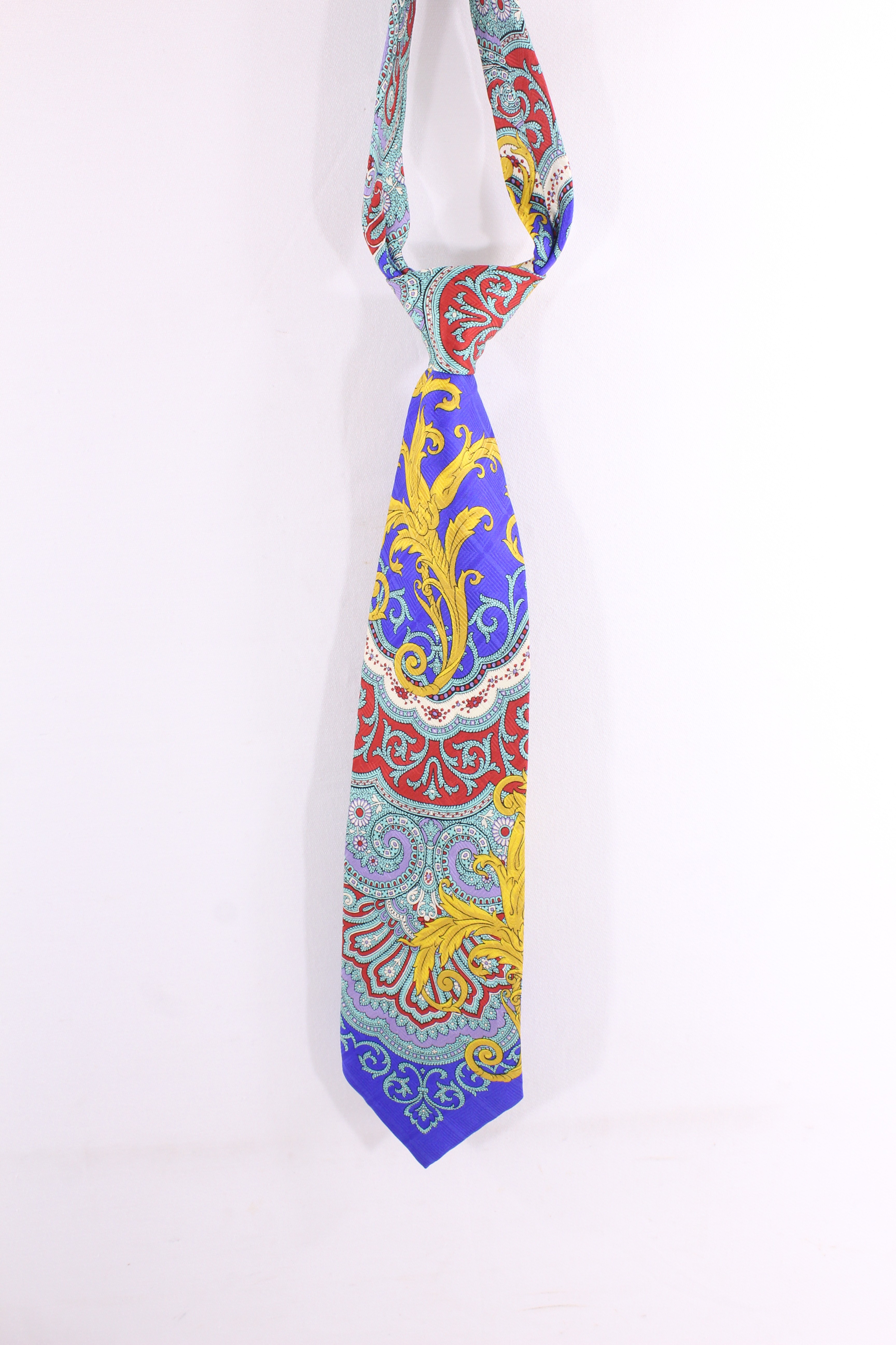 Voir photo 4 de Cravate colorée vintage / 100% soie - Signée Gianni Versace Cravate colorée vintage / 100% soie - Signée Gianni Versace Très bon état reconditionné photo 4