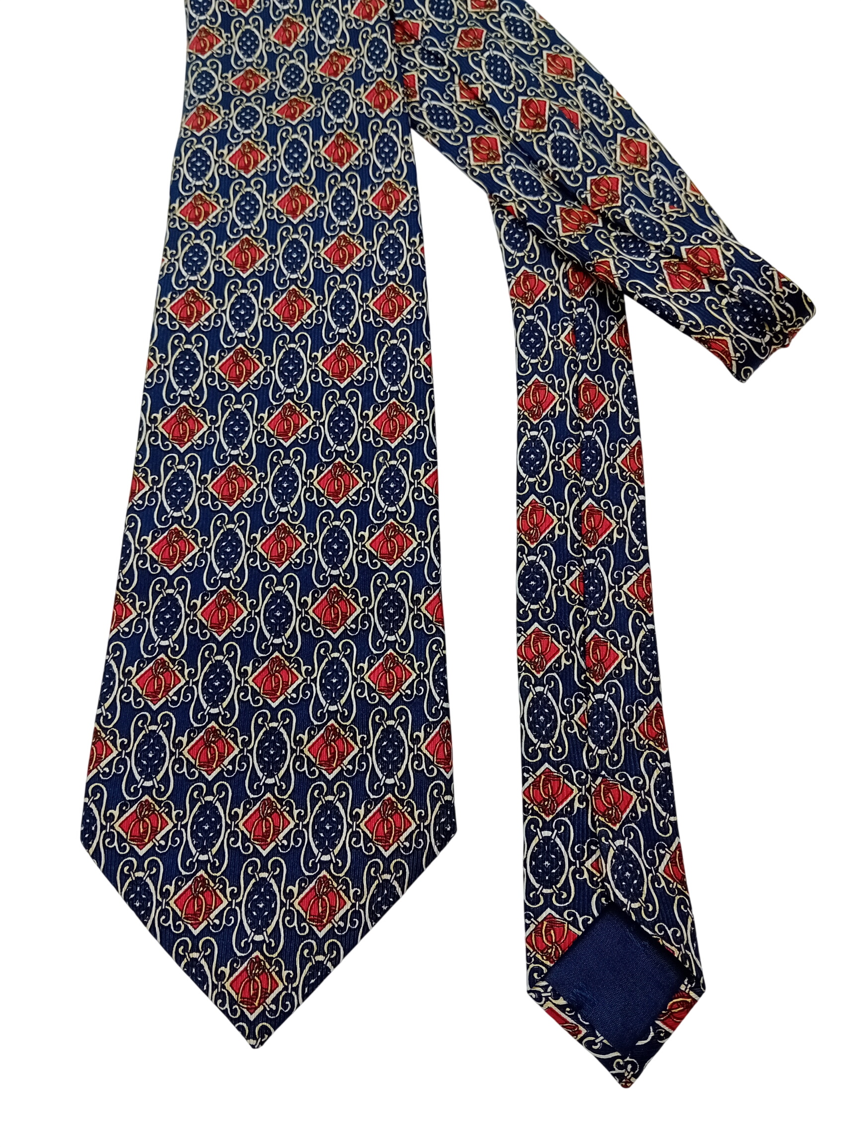 Voir photo 2 de Cravate Nina Ricci En Soie Motif Losanges Rouge (T3959) Cravate Nina Ricci En Soie Motif Losanges Rouge (T3959) Très bon état reconditionné photo 2