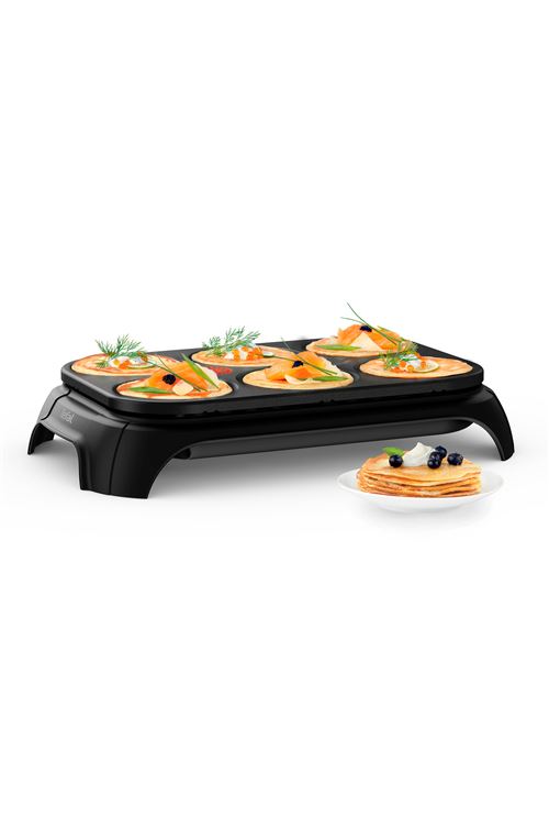 Crêpière électrique Tefal Crep'Party PY55E810 1000 W Noir État correct Tefal reconditionné disponible sur Fnac