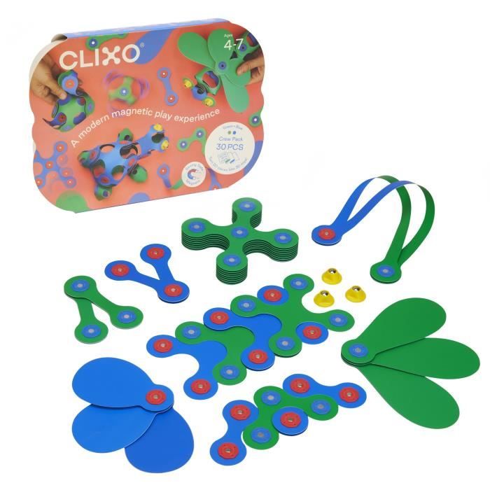 Acheter Crew Pack CLIXO - Bleu/Vert - Jeu de Construction magnétique, Flexible, Durable et imaginatif - 30 pieces - Des 4 ans - Excellent état Parfait état - 19,31 € Crew Pack CLIXO - Bleu/Vert - Jeu de Construction magnétique, Flexible, Durable et imaginatif - 30 pieces - Des 4 ans - Excellent état Parfait état N/A reconditionné disponible sur Pixmania