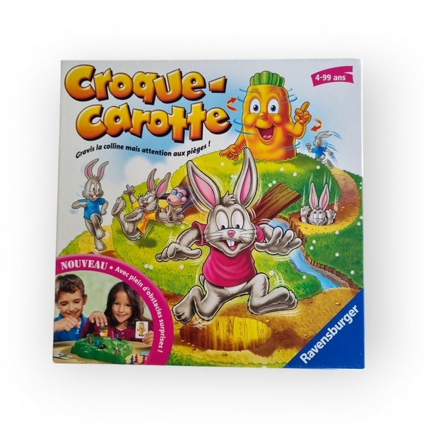 Acheter Croque Carotte nouvelle version - 14,90 € | Dero Croque Carotte nouvelle version Ravensburger reconditionné disponible sur Revaltoys | Dero