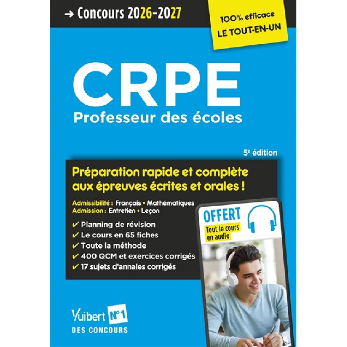 Acheter CRPE, professeur des écoles : préparation rapide et complète aux épreuves écrites et orales ! : concours 2026-2027 État correct - 17,51 € CRPE, professeur des écoles : préparation rapide et complète aux épreuves écrites et orales ! : concours 2026-2027 État correct N/A (Il ne s'agit pas d'une marque reconditionné disponible sur Rue du Commerce Seconde Vie