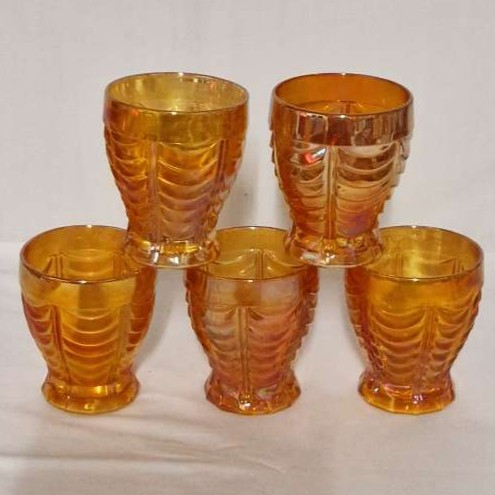 Voir photo 2 de Cruche et 5 verres Drapery Variant de Marigold Cruche et 5 verres Drapery Variant de Marigold Très bon état reconditionné photo 2