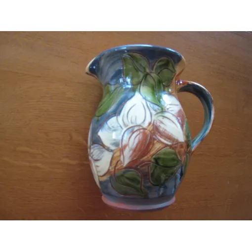 Cruche/Pichet Style Barbotine Émaillé De Feuilles Multicolores - Contenance 1 Litre occasion reconditionné disponible sur Rakuten