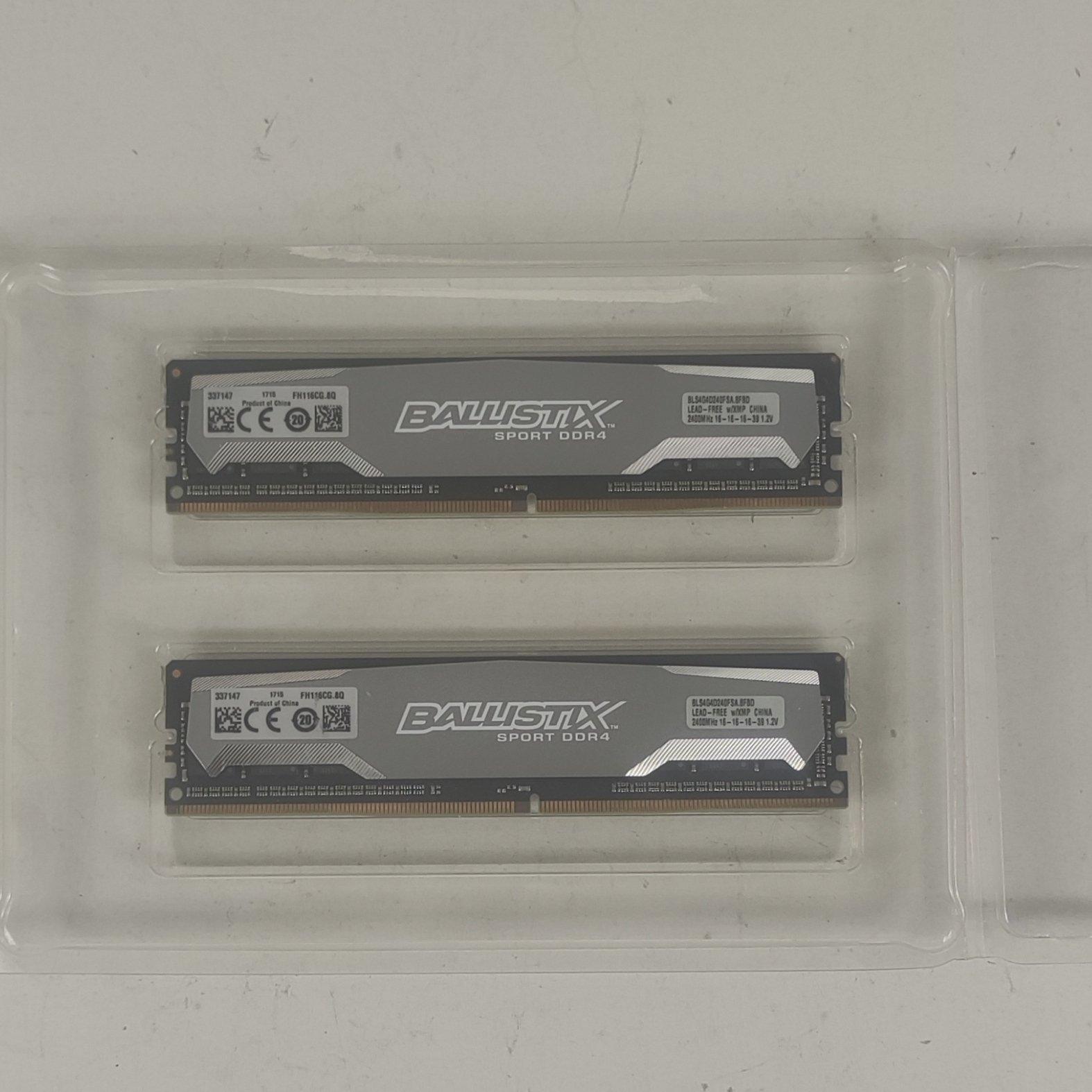 Acheter Crucial Ballistix RAM DDR4 2400 2x4 go CL16 BLS4G4D240FSA Très bon état - 60,00 € Crucial Ballistix RAM DDR4 2400 2x4 go CL16 BLS4G4D240FSA Très bon état reconditionné disponible sur Label Emmaüs