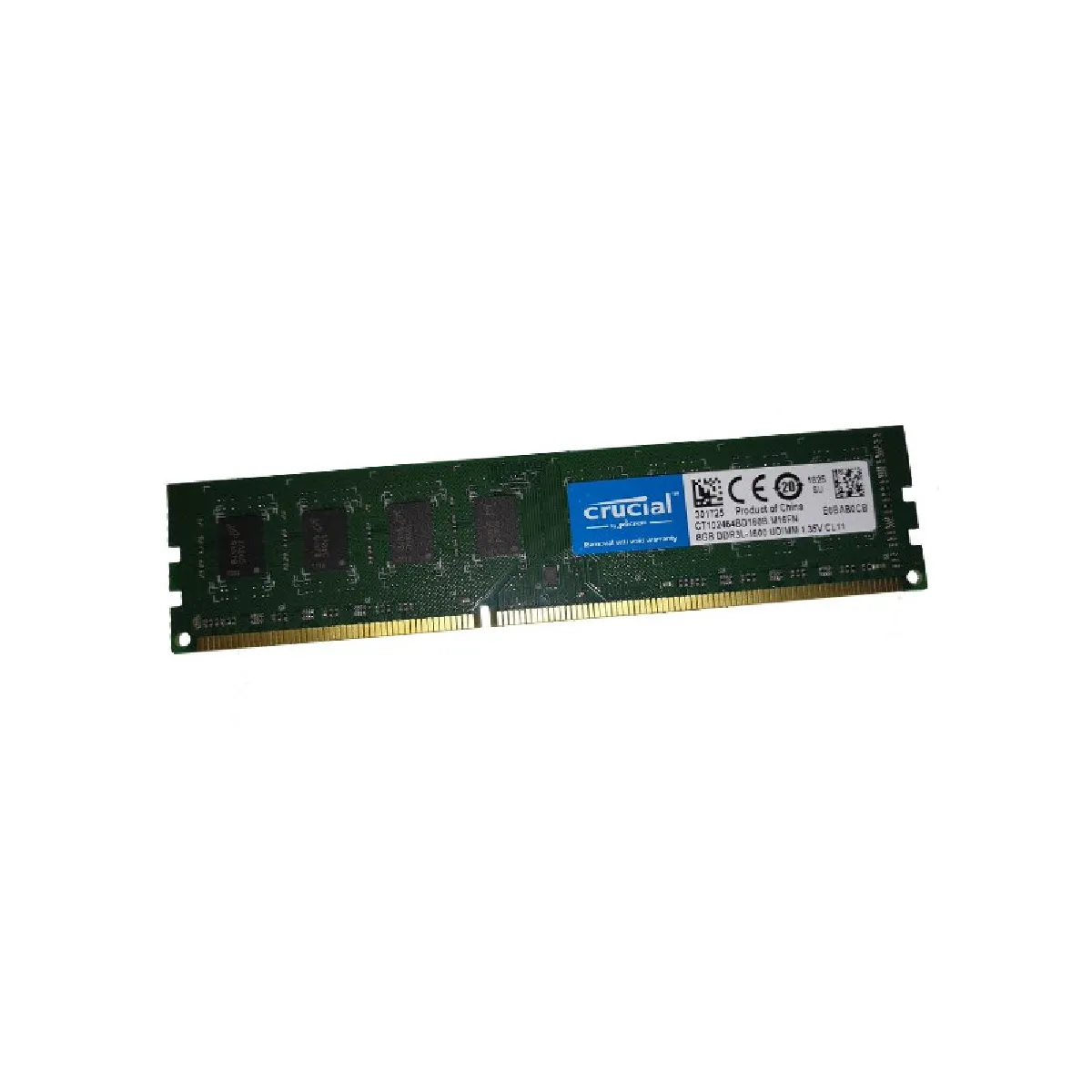 Crucial CT102464BD160B 8Go 1600MHz DDR3 État correct - 58,50 € Crucial CT102464BD160B 8Go 1600MHz DDR3 État correct Crucial reconditionné disponible sur Rue du Commerce Seconde Vie