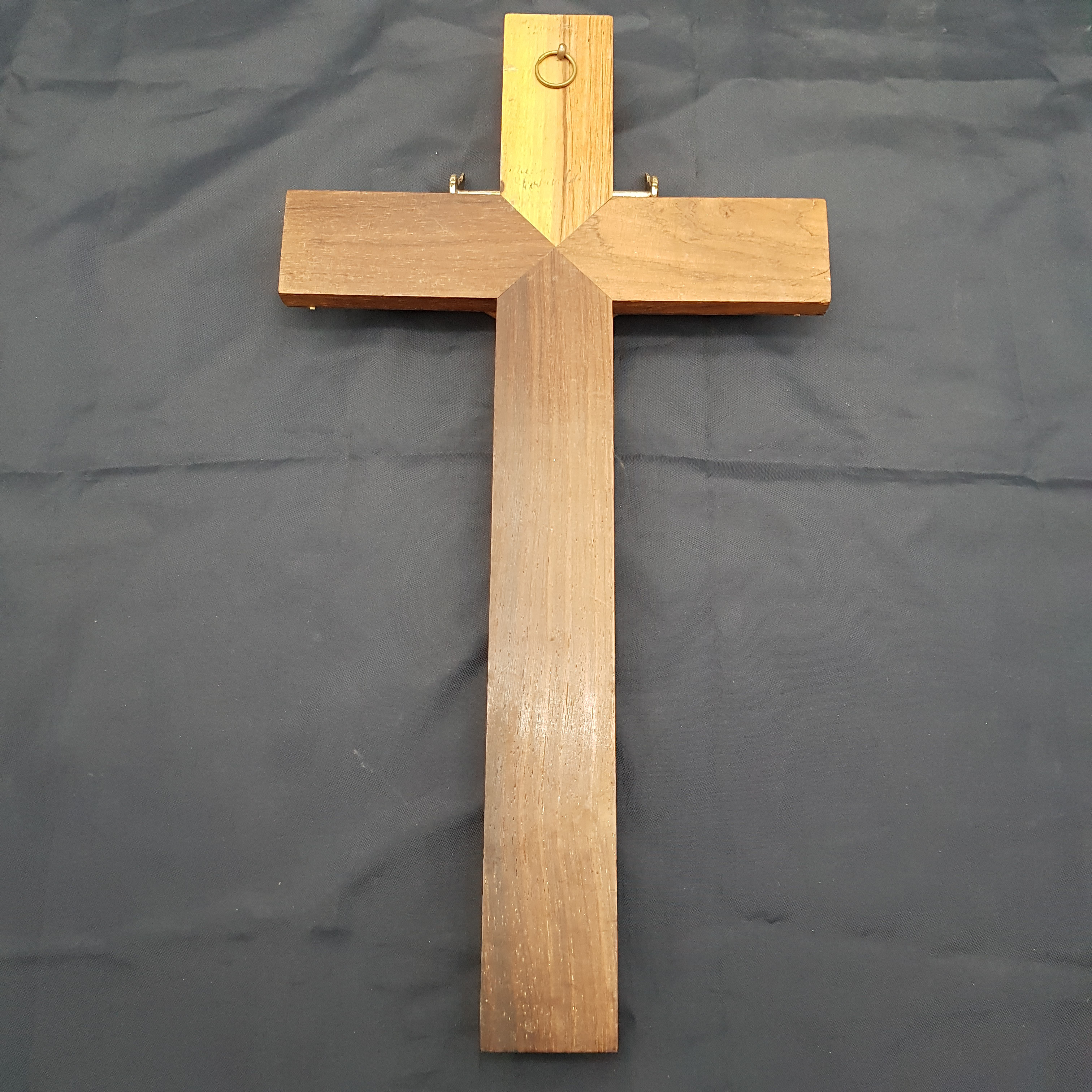 Voir photo 5 de Crucifix en bois massif Jésus christ en laiton - Croix chrétienne murale - Crucifix catholique . Crucifix en bois massif Jésus christ en laiton - Croix chrétienne murale - Crucifix catholique . reconditionné photo 5